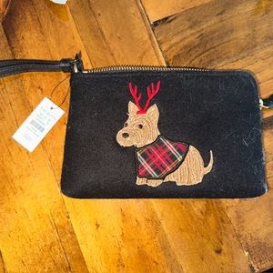 Talbots Christmas Wristlet